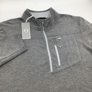 SSCO Mens Long Sleeve Raven Midtown 1/2 Zip Pullover Gray‎ Size Large NWT